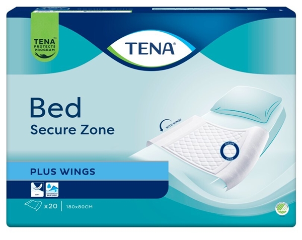 Underlag TENA Bed Plus, m/vinger 80x180cm - Tena
