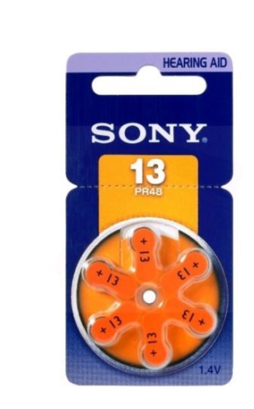 Batteri høreapparat SONY 13, 6pk