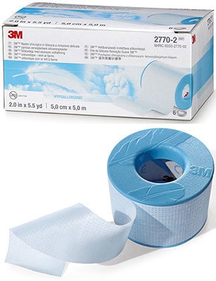 Silikontape 3M Micropore, 5cm x 5m - Micropore