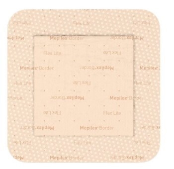 Bandasje skum silikon Mepilex, 7,5x7,5cm Border Flex Lite - Mepilex - 1