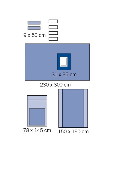 evercare laparaskopisett, m assistansebordpose - evercare®