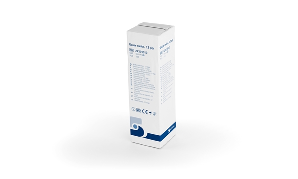 Selefa kompress Gas 12-lags, 5x5cm usteril - SELEFA® - 2