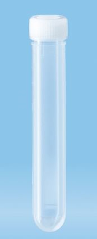 Rør steril rund bunn med skrulokk, 10ml 92x15,3mm