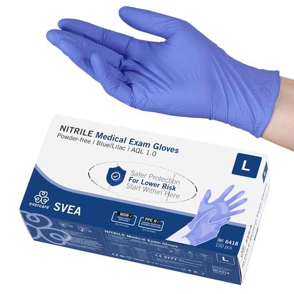 Hanske us nitril evercare, L SVEA AQL 1,0 - evercare®