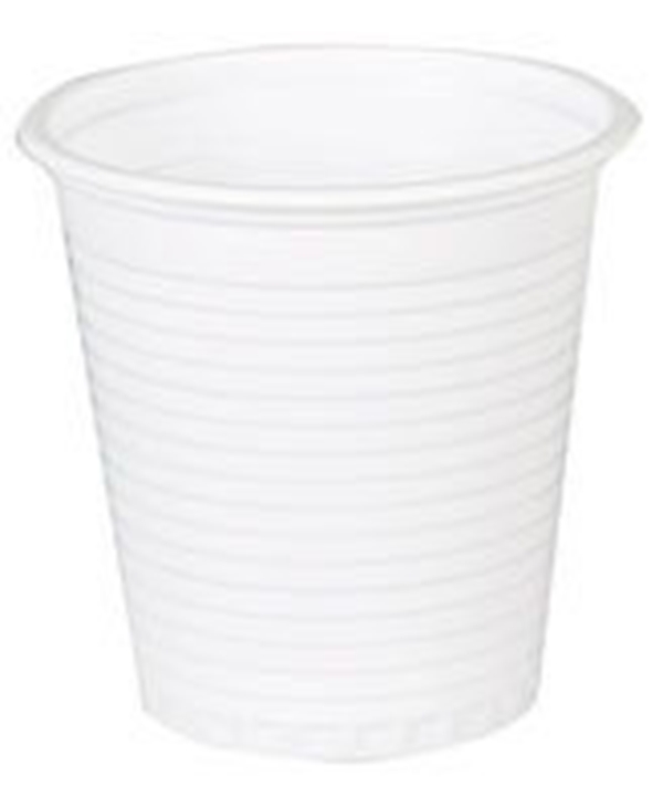 Plastbeger, 12,5cl hvit