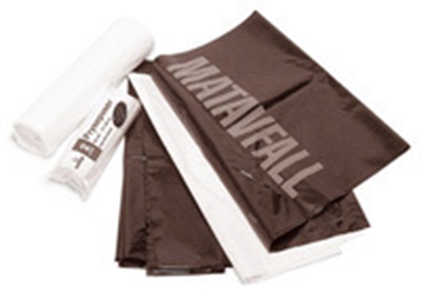 Avfallssekk Plast 125l Svart, 750x1150mm 25my - Poly-Line