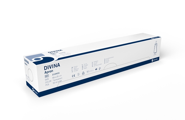 Selefa forkle plast, 81x125cm PE, 25my. I disp.eske - SELEFA® - 1