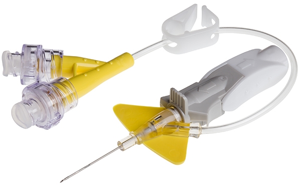 Kanyle inf Nexiva Y-kopp Qsyte, 0,7x19mm gul 18ml/min 2 filter