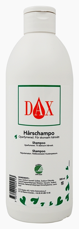 DAX Shampoo , uparfymert 500 ml. Svanemerket - Dax - 1