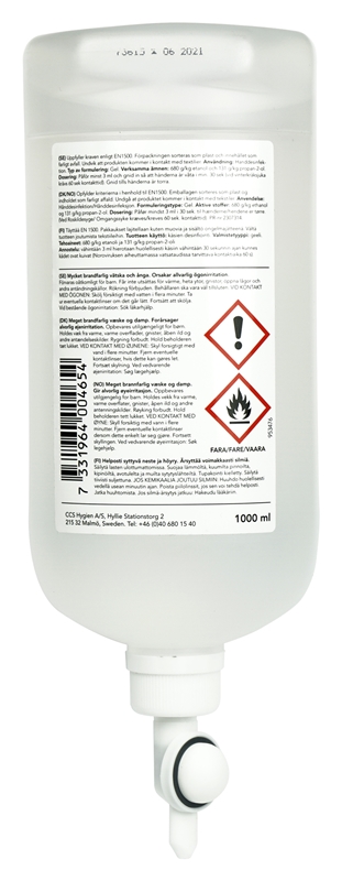 DAX Hånddesinfeksjon Alcogel, 1000ml dispenserpakket 85% - Dax - 2