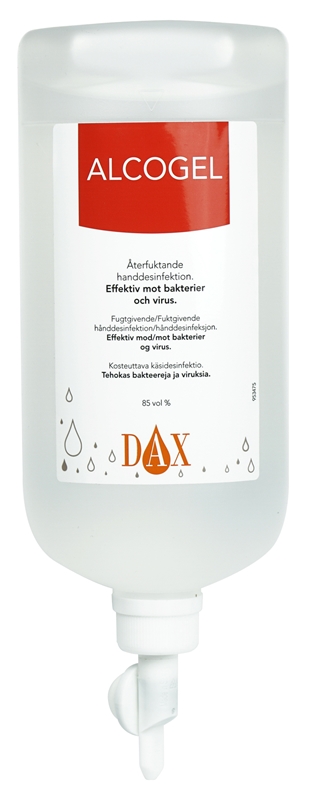 DAX Hånddesinfeksjon Alcogel, 1000ml dispenserpakket 85% - Dax - 1