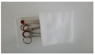 Sutursett Evercare, pinsett saks gas skål nålehold - evercare® Medikit