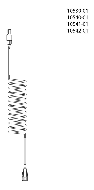 Forlengelsesslange evercare, 200cm 1x2mm spiral - evercare® inLine - 3