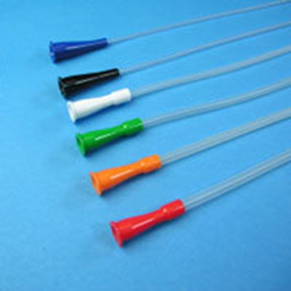 Sugekateter bøyd, 53cm ch14 grønn DEHP-fri     *B