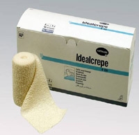 Idealcrepe bind fiksering krepp, 15cmx4m bomull - Idealcrepe