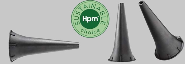 Øretube Hpm Eco+ div otoskop, Voksen 4mm sort 
