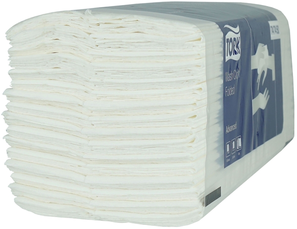 Vaskelapp papir 6-lags, 19x25cm hvit Tørk Advanced - 2