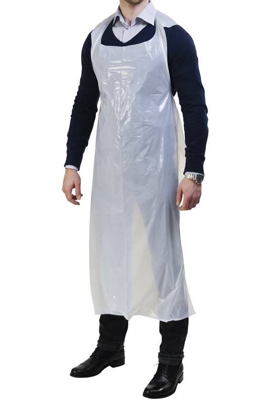 Forkle plast engangs, 80x140cm 20my hvit på rull