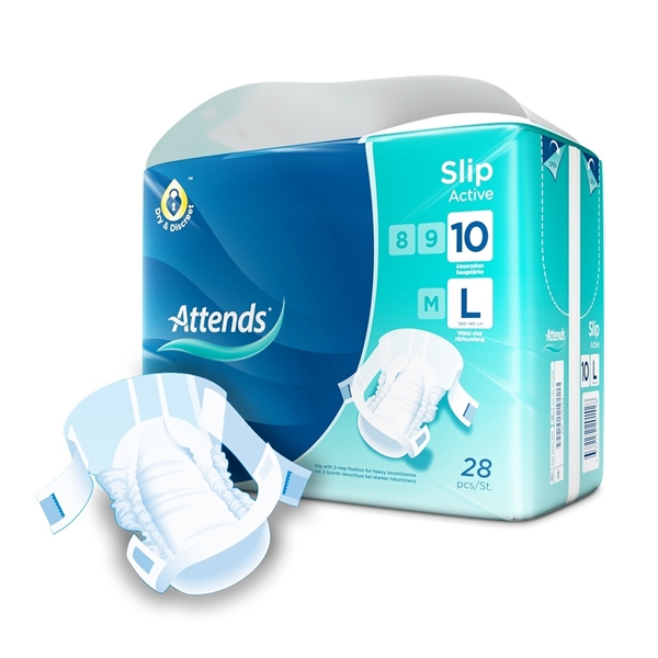 Attends Slip 10 Active, Large - Attends