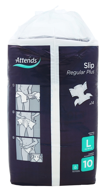 Attends Slip 10 Regular Plus L, Large - Attends - 2
