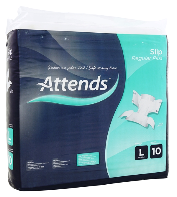 Attends Slip 10 Regular Plus L, Large - Attends - 1