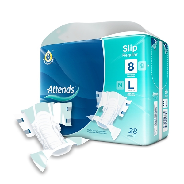 Attends Slip 8 Regular, Large - Attends