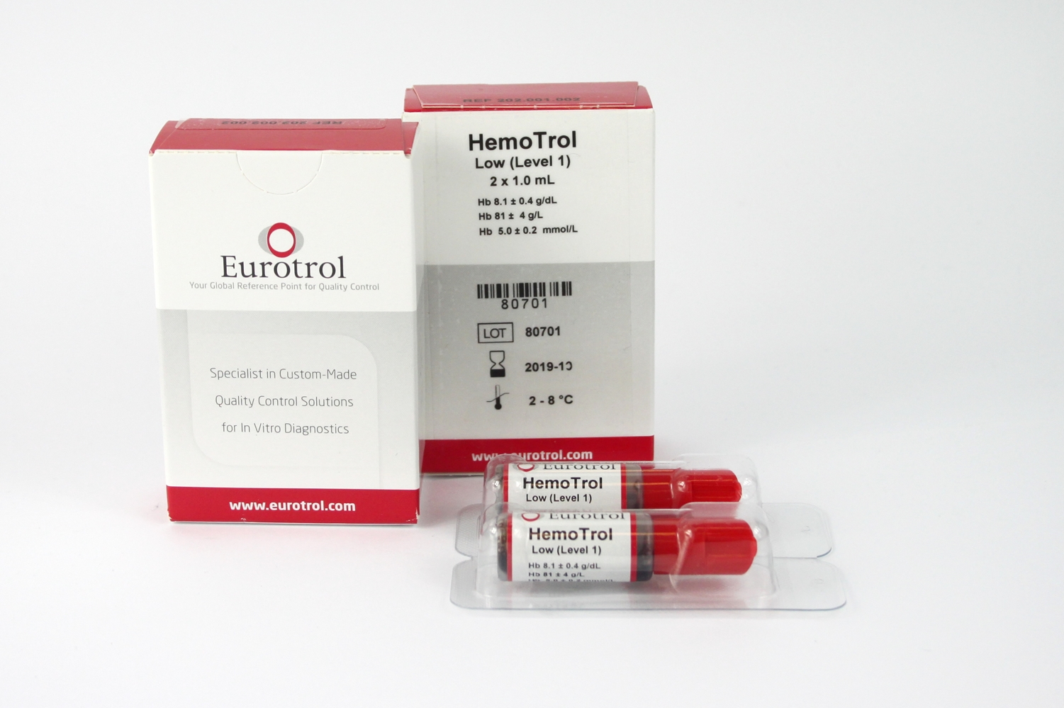 Kontroll HemoTrol Normal level 2, Normal 2x1ml KJØLEVARE - 2