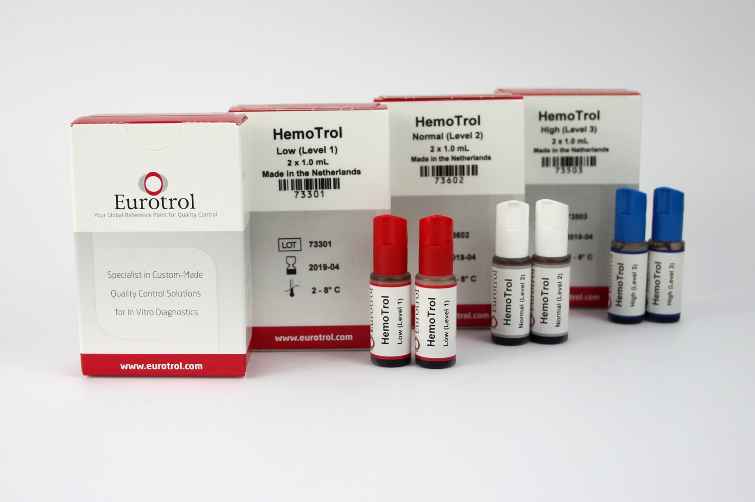 Kontroll HemoTrol Normal level 2, Normal 2x1ml KJØLEVARE - 1
