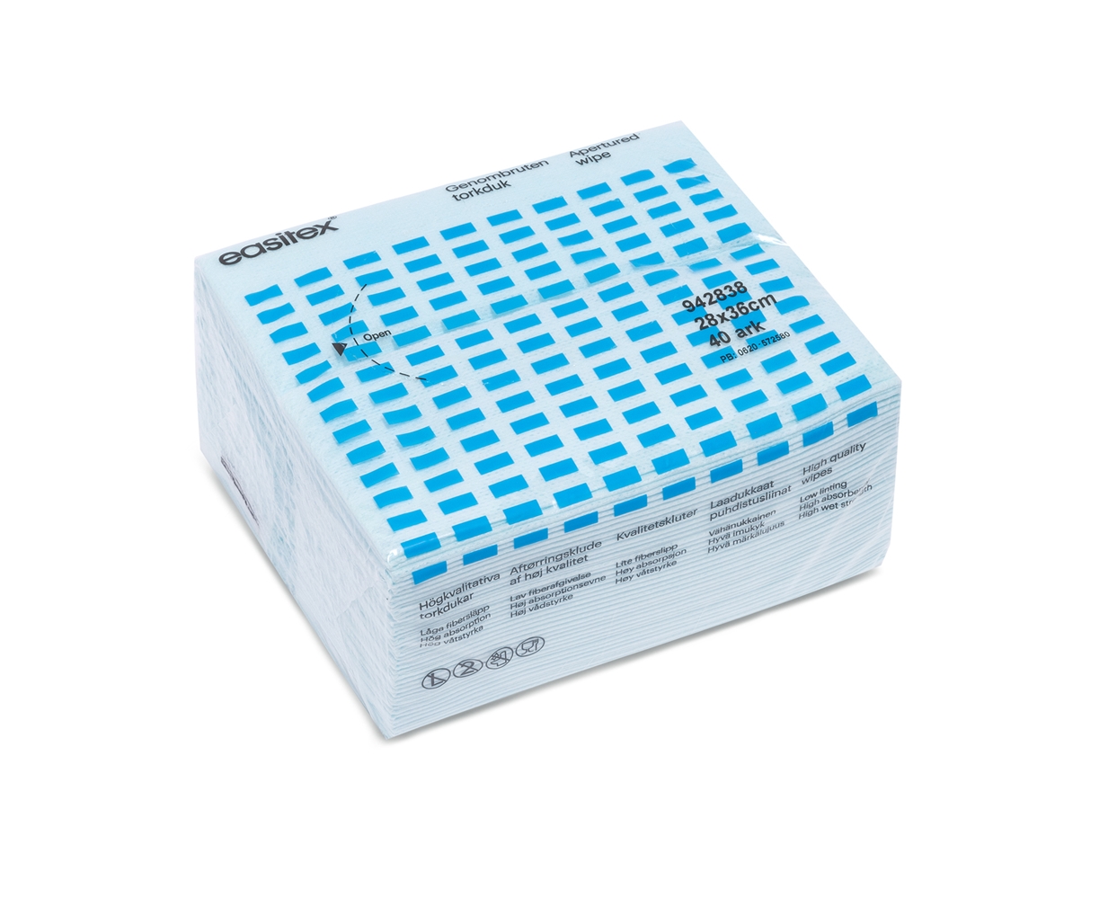 Tørkeduk EasiTex 94, 28x38cm turkis - EasiTex