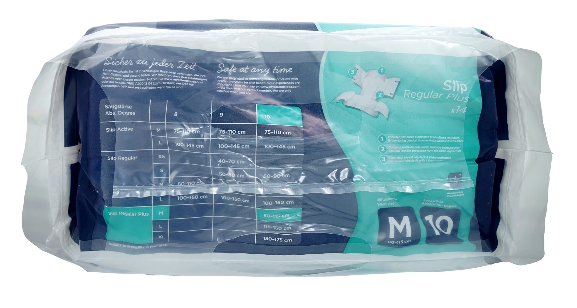 Attends Slip 10 Regular Plus