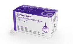 Pennekanyle Evercare , 31G 0.25 x 5 mm Lilla - evercare® - 1