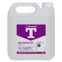 Batterivann, destillert