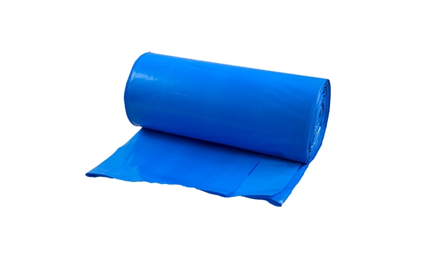 Sopsäck LLD plast, 125L 750x1150mm 60my blå/vit