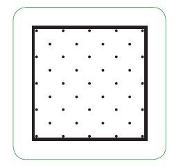 Op duk nonwoven med röntgentråd 5p, 40x40cm blå Barrier