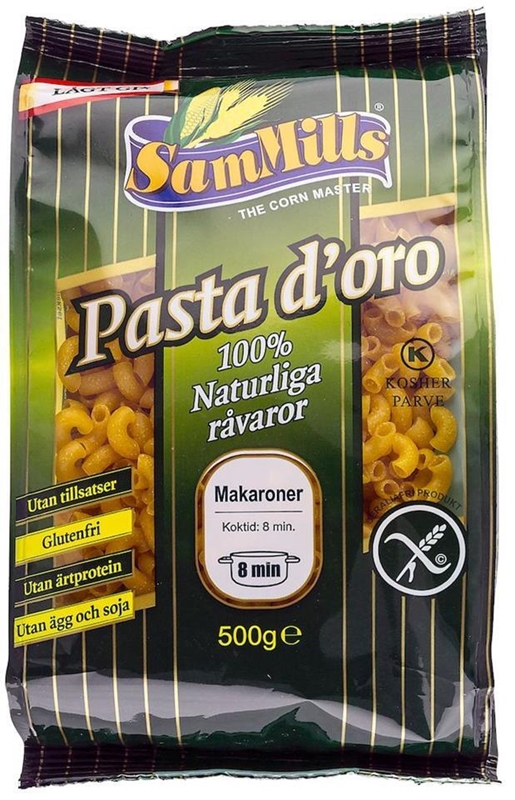 Majsmakaroner GF Pasta Doro , 500g Pasta d´oro