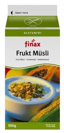 Fruktmusli Glutenfri , 550gx6st Finax