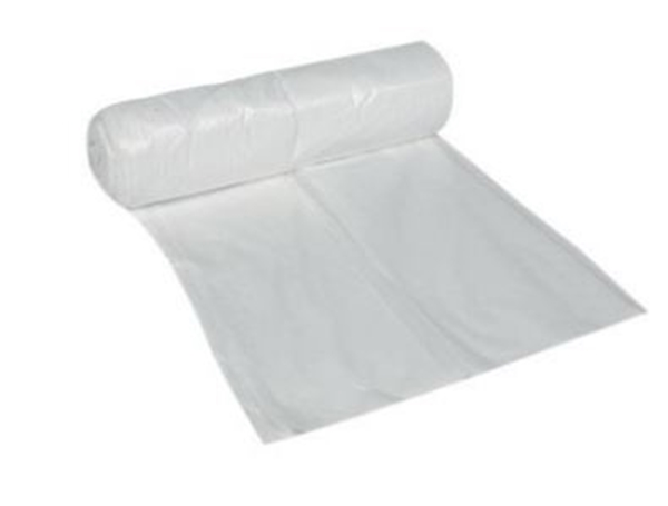 Avfallspåse HD plast, 30L 510x570mm 7my vit