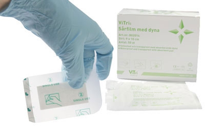Sårfilm med dyna Pu-Derm Pad, 9x10cm (dyna 5x6cm) - Pu-Derm Pad