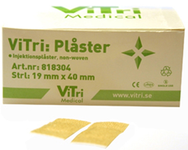 Injektionsplåster nonwoven ViTri, 1,9x4cm beige