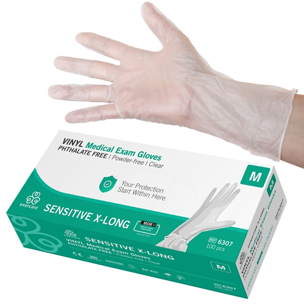 Handske us vinyl evercare pf
, M ftalatfri x-lång AQL 1,5 - evercare®