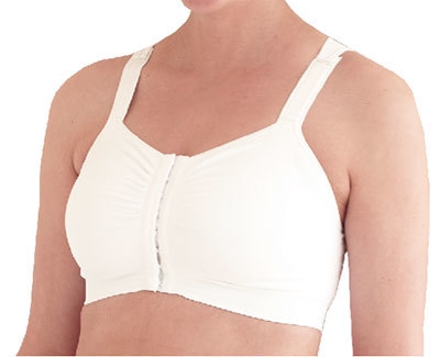 Bröstförband Mirabelle, L vit microfiber öppn fram - Mirabelle