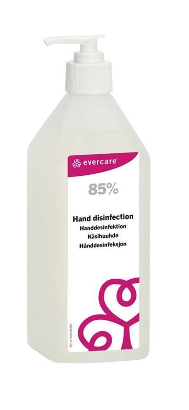 Handdesinfektion evercare 85%, 600ml m pump - evercare®