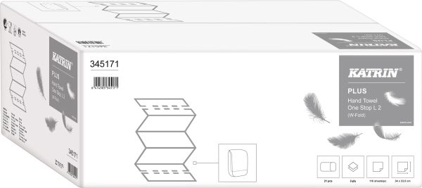 Pappershandduk 2-L kedjevikt, Katrin Plus 23,5x34cm - metsä - 3