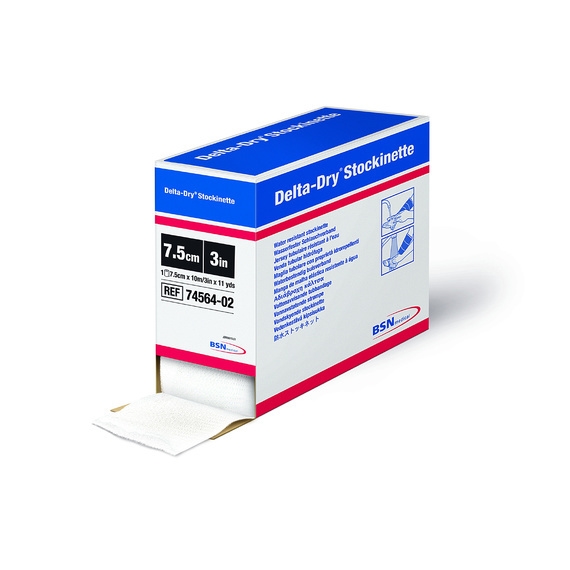 Polsterstrumpa Delta Dry, 7,5cmx10m Stockinette - Delta Dry