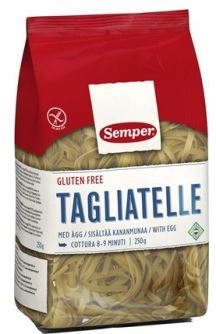 Tagaliatelle m ägg, 250gx6st Semper m ägg