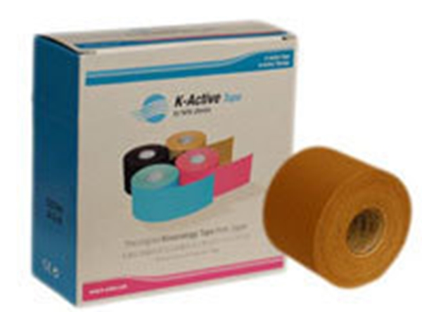 Stödtejp K-Active, 5cmx5m Kinesiotape blå - K-Active