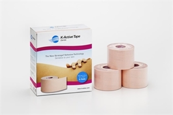 Stödtejp K-Active gentle, 5cmx5m Kinesiotape beige - K-Active