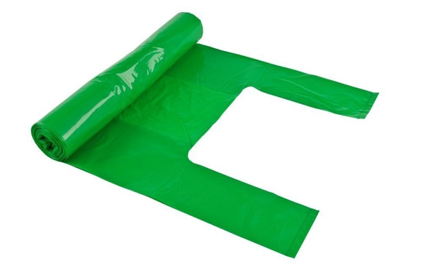 Avfallspåse LD för optisk sortering, 30L 280/170x530mm 35my grön