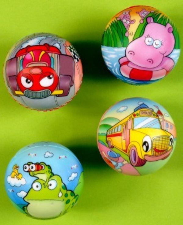 Busboll olika motiv, 24st d=6cm