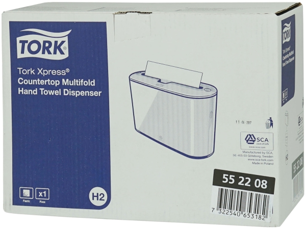 Dispenser Bords Handduk H2, Tork svart plast - 4